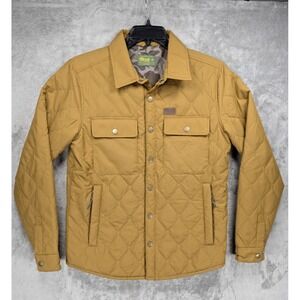 Marsh Wear Saluda Puff Shacket In Cumin Men's Sz Medium Light Brown EUC